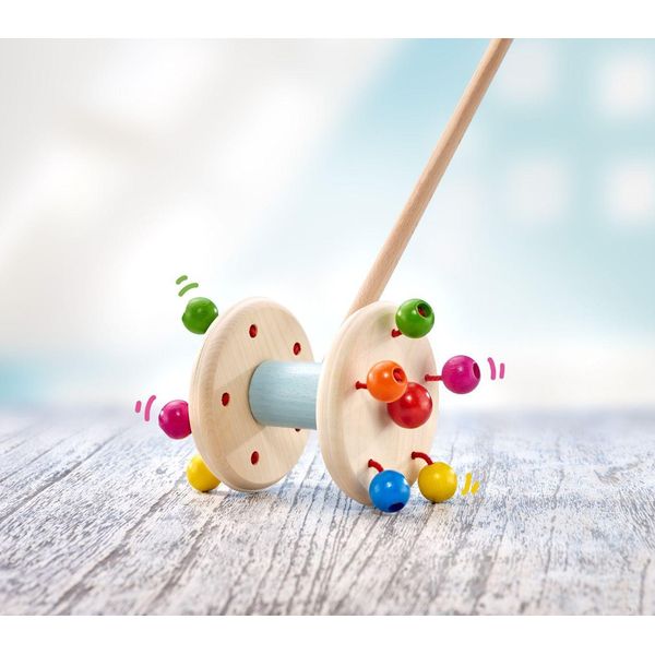 Selecta, Monopattino A Spinta, Figura A Spinta, Gioco Per Bambini, Giocattolo Per Bambini, Legno, 10 Cm, 62028-image