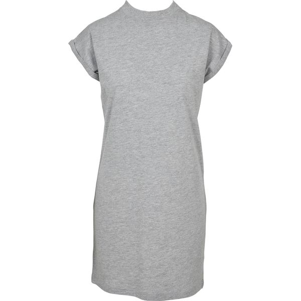 DáMské šAty Urban Classics Ladies Turtel Extended Shoulder Dress Grigio - Xl-image