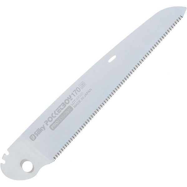 Lama Di Ricambio Silky Per Sega Pieghevole Pocketboy 170 Mm Viola/Extra Fine | 22 Denti Per Pollice | 26 Denti Per 30 Mm | Lama Di Ricambio Originale Adatta A Tutti I Pocketboy 170 Mm.-image