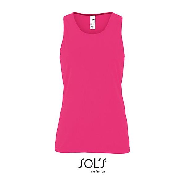 Sols 02117 | Canotta Sportiva Da Donna - Colore: Rosa Neon - Taglia: Xxl-image