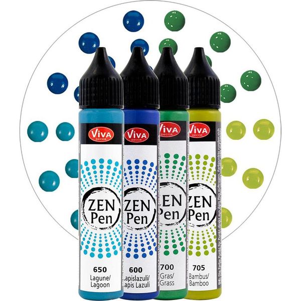 Viva Decor 800159101 Viva Decor Set Di Colori A Penna Zen "Power Of Nature"", Set Di 4 Pezzi"-image