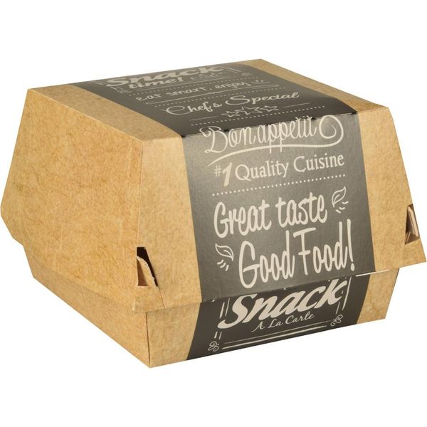 Papstar 87493 Papstar Burgerbox "Pure"", Dimensioni: 90 X 155 X 155 Mm, Xxl"-image