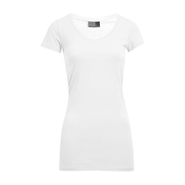 Promodoro 3087 | Maglietta Donna Slim Fit Scollo A V Lungo - Colore: Bianco - Taglia: Xxl-image