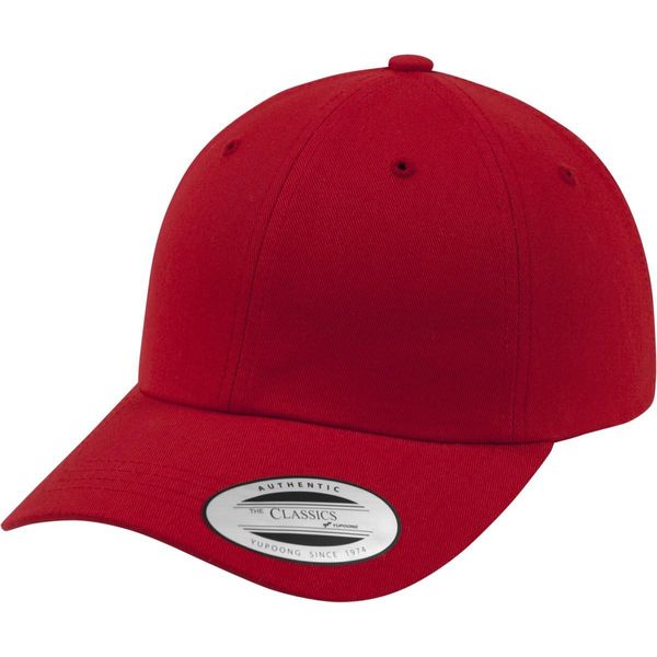 Flexfit 6245CM | Cappello A Basso Profilo In Twill Di Cotone - Colore: Rosso - Taglia: Unica-image