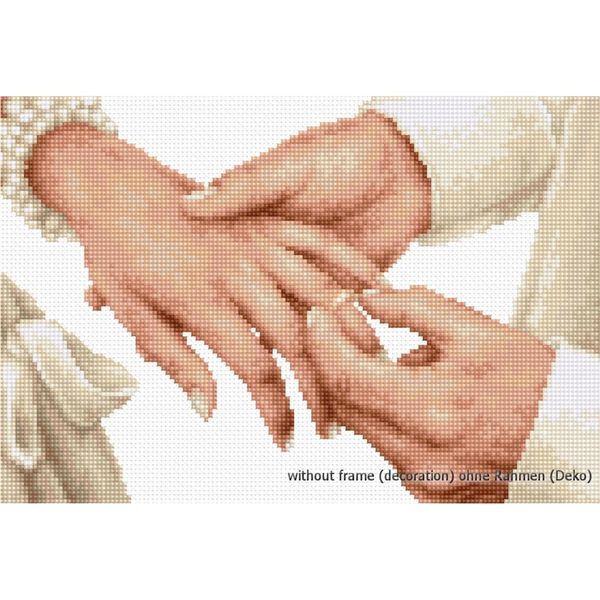 Luca-S Set Per Punto Croce "Forever"", Schema Contato, 20,5X13,5 Cm"-image