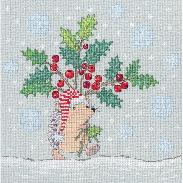 Set Di Punti Croce Rto "Passeggiata Di Capodanno"", Schema Per Il Conteggio, 20X19,5 Cm"-image