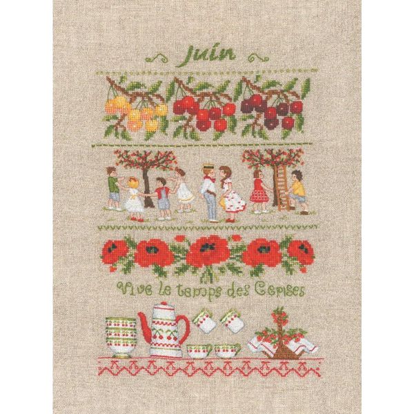 Le Bonheur Des Dames Kit Punto Croce Contato "June"", 18X28Cm, Fai Da Te"-image
