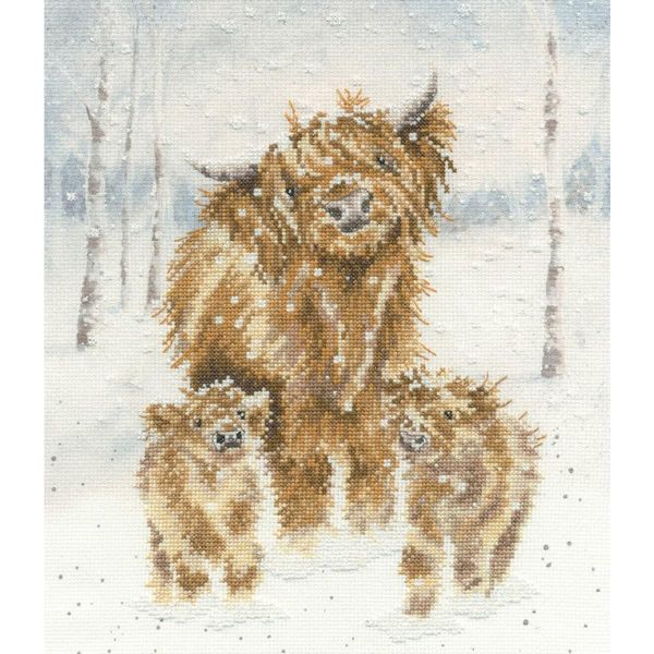 Confezione Da Ricamo A Punto Croce Bothy Threads "Highland Christmas"", Schema Contato, XHD128, 26X30Cm"-image