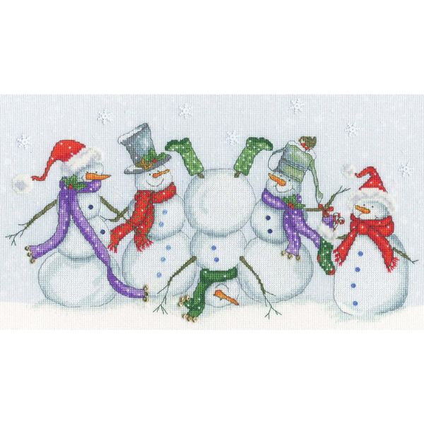 Kit Per Ricamo A Punto Croce Bothy Threads "Frosty Jokes"", Schema Per Il Conteggio, XKTB12, 36X20Cm"-image