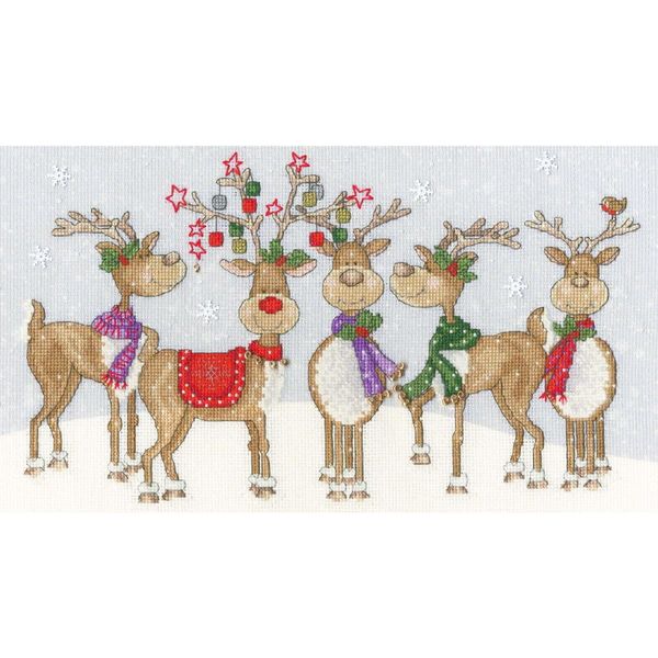 Kit Per Ricamo A Punto Croce Bothy Threads "Dancing Friends"", Schema Contato, XKTB13, 36X20Cm"-image