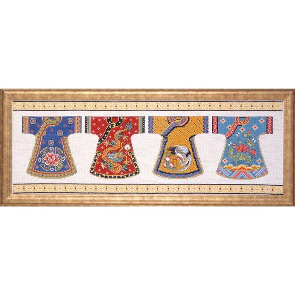 Kit Punto Croce Contato Design Works "Kimono Row"", 23X66Cm"-image