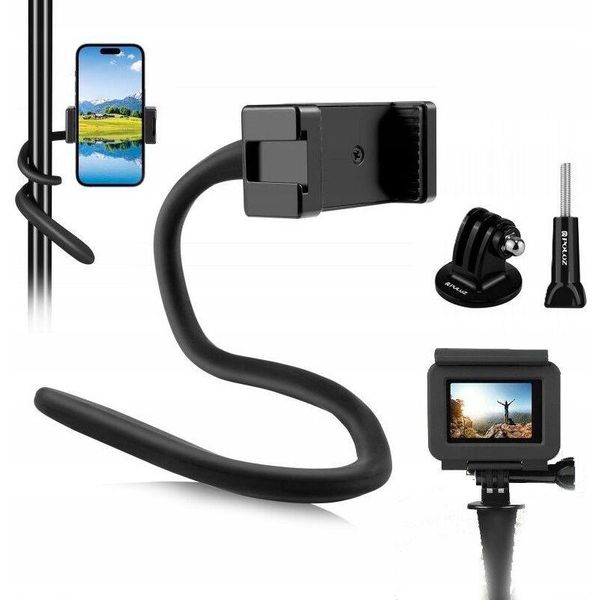 Supporto Per Treppiede Monopiede Flessibile 44 Cm Per Fotocamere Gopro Sjcam Xiaomi Dji Insta360 / Telefoni / Fotocamere - Filettatura Iso 1/4'' / PU882B-image