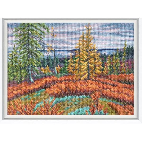Kit Punto Croce Contato Rto "Orizzonte Settentrionale"", 29X21,5 Cm, Fai Da Te"-image