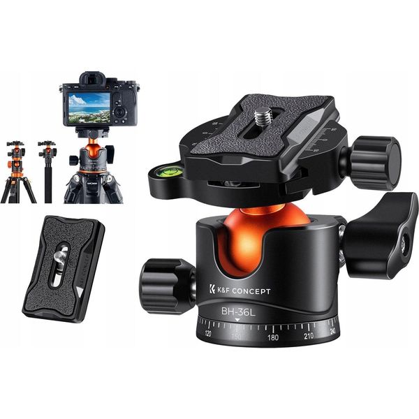 Testa A Sfera Panoramic 3D 16 Kg In Alluminio Arca Swiss / K&F Concept / BH-36L-image