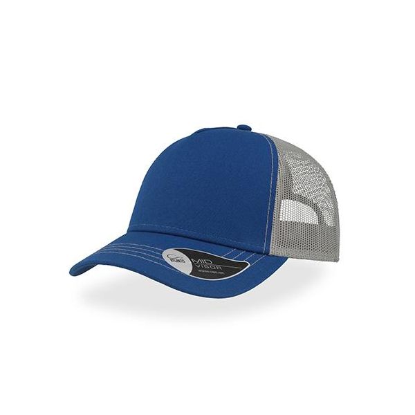 Atlantis Rcan | Rapper Canvas Cap, 5-Panel-Mesh-Cap - Colore: Royal/Grey - Taglia: One Size-image