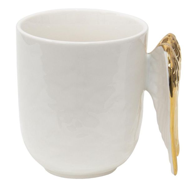 Tazza Clayre & Eef 350 Ml In Ceramica Bianca Wings-image
