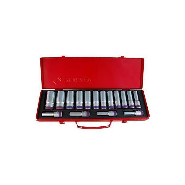 King Tony Set Di Bussole Da 1/2" 16Cz. Lungo/Cassa"-image