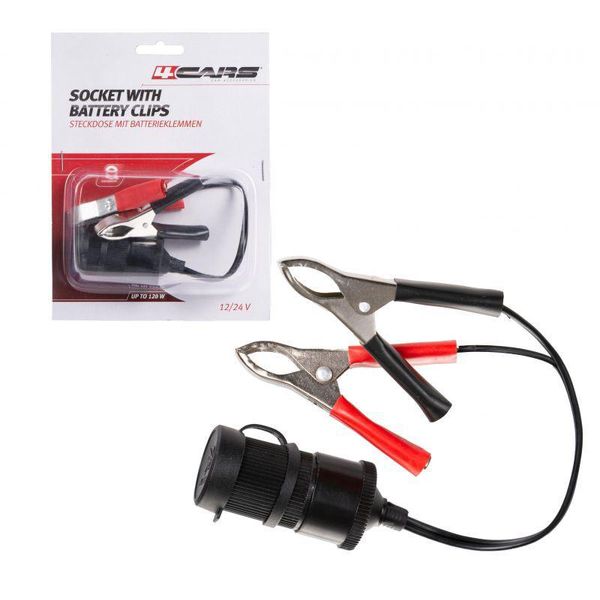 Presa Di Corrente Con Morsetti Per Batteria 12/24V-image