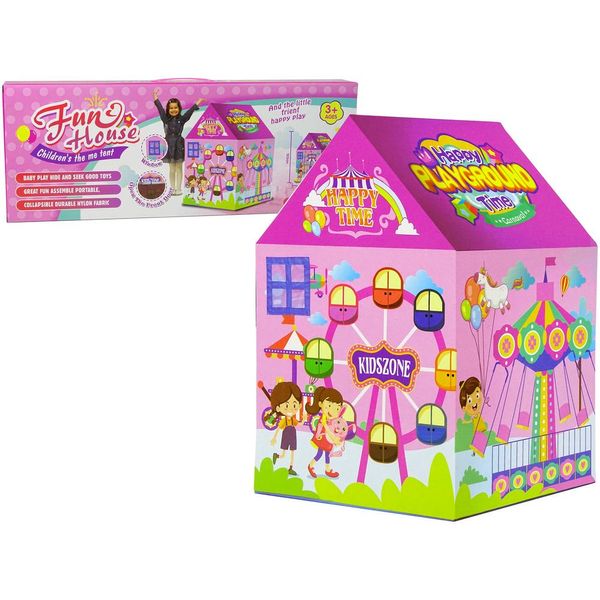 Tenda Fun House Rosa Per Bambini 123 Cm X 82 Cm-image