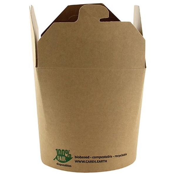 Papstar 87268 Papstar Snackbox "Pure"", Quadrato, 230 Ml, Marrone"-image