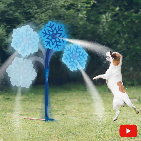 Coolpets Spruzzatore Per Fiori Di Ghiaccio Spruzzatore D'acqua Per Cani-image