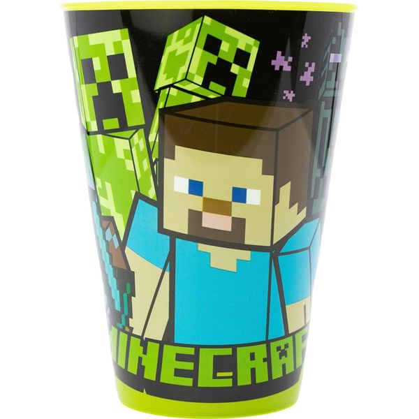 Tazza Riutilizzabile Per Bambini In Plastica Senza Bpa 430 Ml | Minecraft, Verde-image