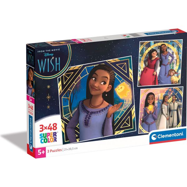 Clementoni Supercolor Disney Wish Puzzle 48 Pezzi Cartoni Animati-image