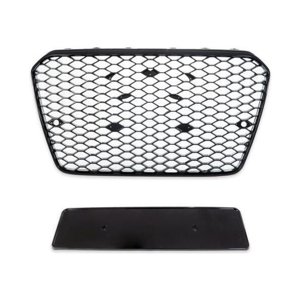 Griglia Radiatore Sportiva Griglia Senza Emblema Nero Lucido Per Audi A5 B8 8T 11-17-image