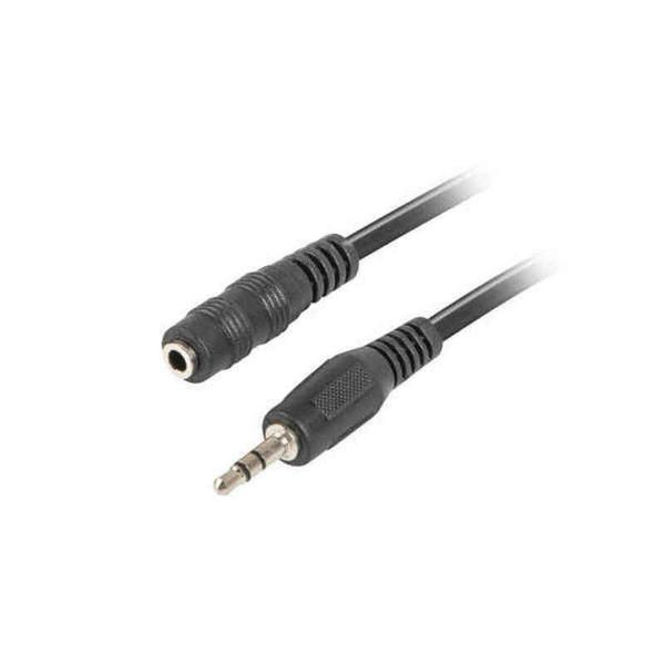 Adattatore Jack Da Presa 3,5 Mm A Spina Lanberg CA-MJFJ-10CC-0015-BK Nero-image