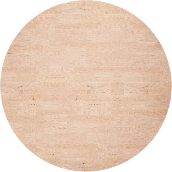 Piano Del Tavolo Rotondo Ø70X4 Cm Legno Massiccio Di Quercia Non Trattato-image