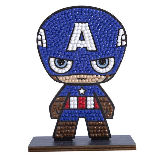 Quadro Diamantato Di Marvel Capitan America - 1 Set-image