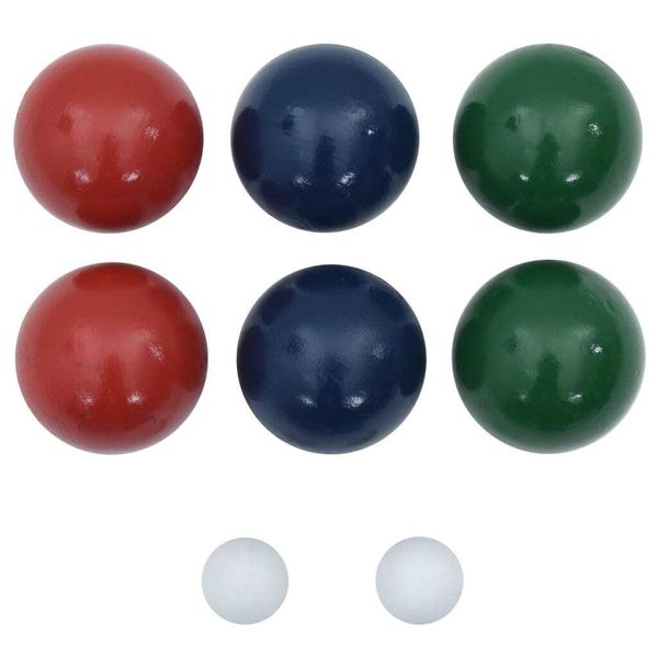 Vidaxl Set Da Gioco Per Bocce Da 8 Pezzi Con Borsa Di Trasporto In Legno Di Pino Massiccio-image