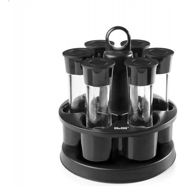 Set Di 6 Contenitori Per Spezie Ibili-Salades, Plastica, 18X21,5 Cm, Trasparenti-image