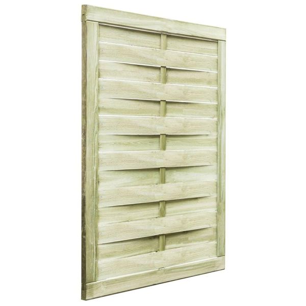 Cancello Da Giardino In Legno Di Pino Impregnato 100X125 Cm Verde-image