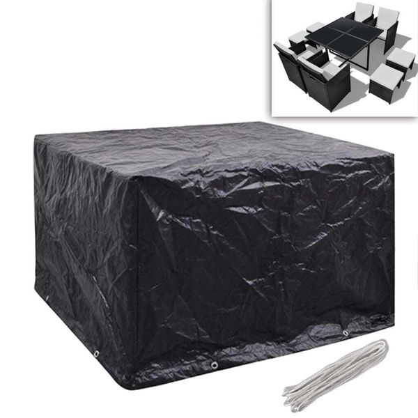 Syfax™ Coperture Arredi Giardino 2Pz Polyrattan 8 Occhielli 113X113Cm-image