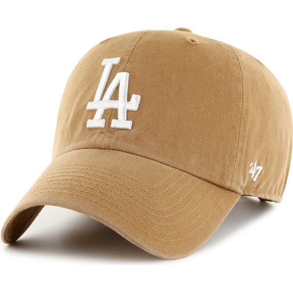 47 Brand Strapback Cap - Clean Up Los Angeles Dodgers Cammello-image
