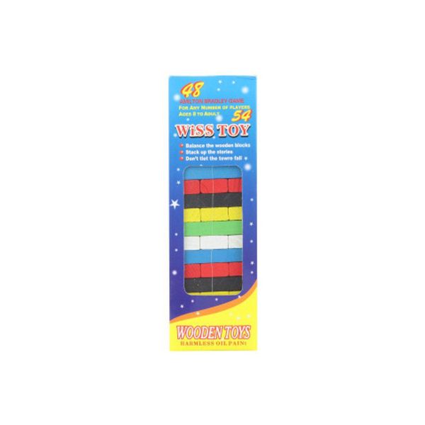 Gioco Della Torre In Legno Colorato-image