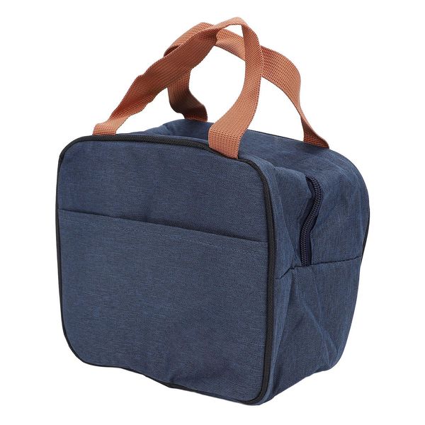 Borsa Per Il Pranzo, Isolata, In Tessuto Oxford, Riutilizzabile, Portatile, A Prova Di Perdite, Per Picnic, Blu Navy-image