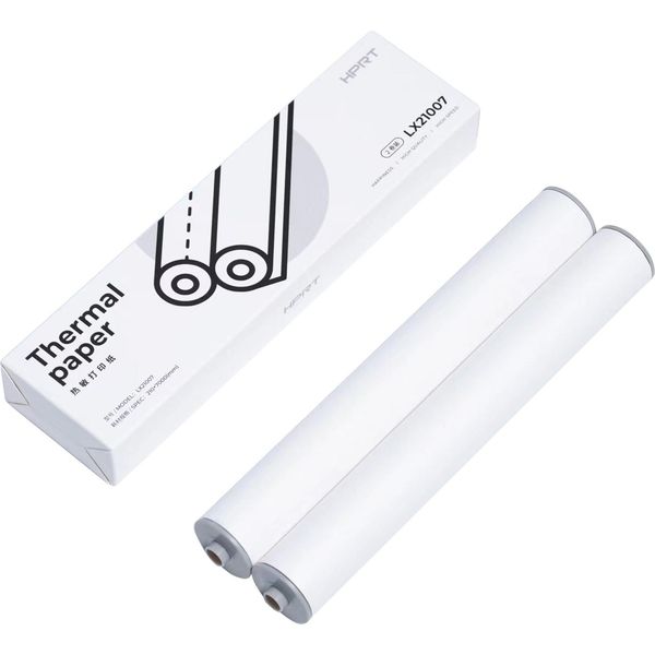 Hprt MT810 Rotolo Di Carta Termica A4 (2 Pezzi) - Senza Bpa, Resistente, Ideale Per Foto, Ricevute E Memo-image
