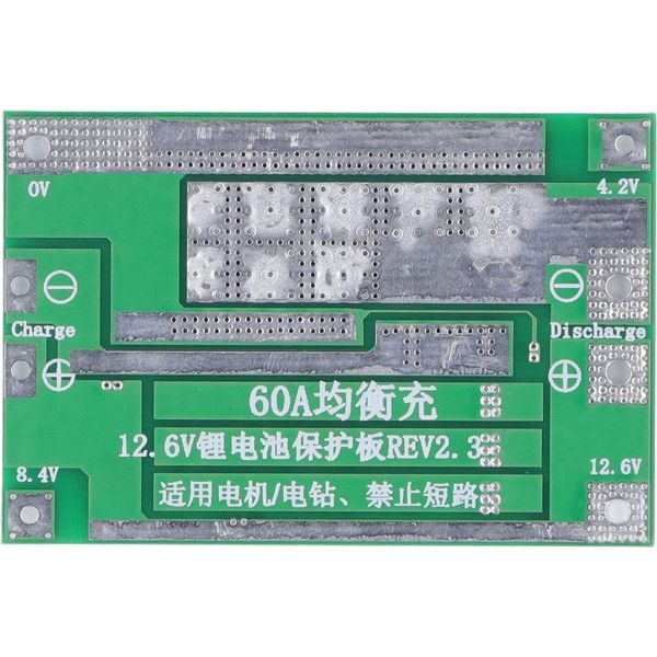 Scheda Di Protezione Della Batteria Modulo Di Carica E Scarica Dell'equilibrio 3S 60A 12.6V Bms Per Batteria Al Litio-image