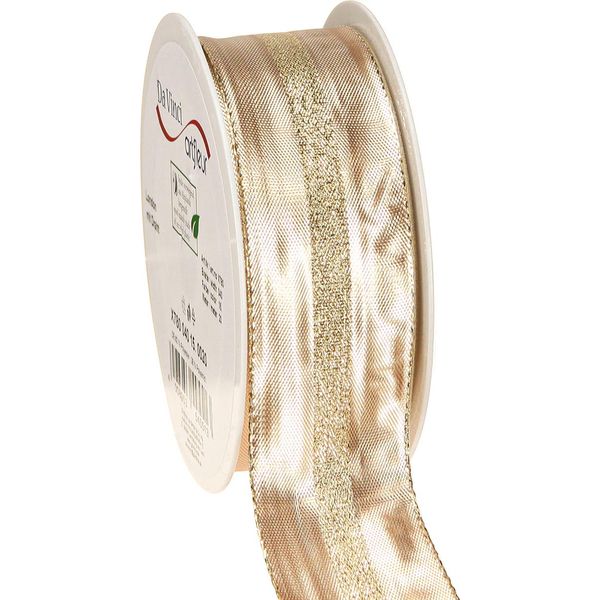 Nastro Decorativo Oro Glitterato 40 Mm X 20 M Nastro Regalo Per Decorazioni Natalizie-image