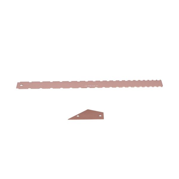 Set Di Strumenti Di Misura Per Chitarra, Calibro Per Chitarra, Righello Per Collo Di Chitarra, Righello Per Bordo Dritto Dentellato Per Chitarra, Strumento Per Livellare I Tasti Della Chitarra, Accessori Per Strumenti Musicali-image
