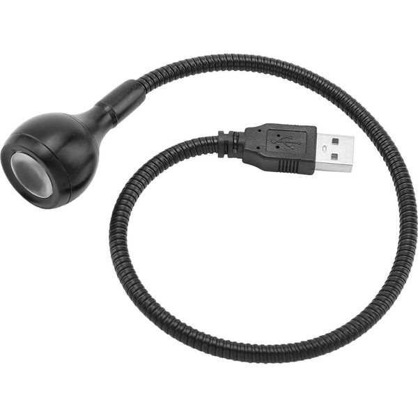 Lampada Da Lettura Usb Con Collo D'oca Flessibile, Lampada Da Scrivania Usb Led Portatile Per Laptop, Desktop, Pc E Tastiera Del Computer-image