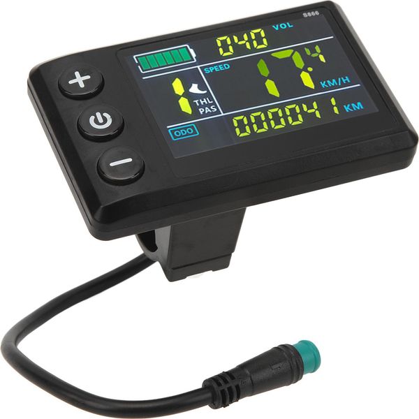 Display Lcd Per Biciclette Elettriche, Abs, Impermeabile, Lcd, S866, Display A Colori, Pannello Di Controllo Per Scooter Elettrici, Per Accessori Con Modifica Al Litio-image