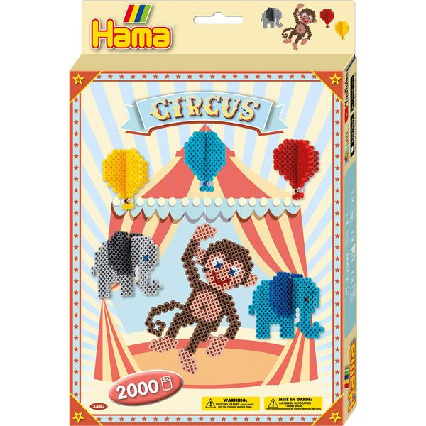 Hama Perline Stirabili Midi "Circus"" Confezione Regalo 2.000 Perline Stirabili"-image