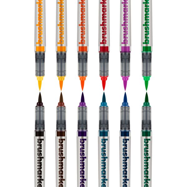 Karin Brushmarkerpro Schwarz, Blau, Braun, Gold, GrüN, Lila, Orange, Rosa, Rot, TüRkis, Gelb 12 StüCk(E)-image