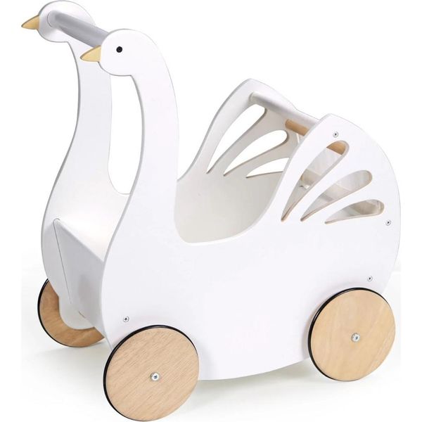 Carrozzina Per Bambole In Legno Tender Leaf - Cigno Dolce Per Bambini-image