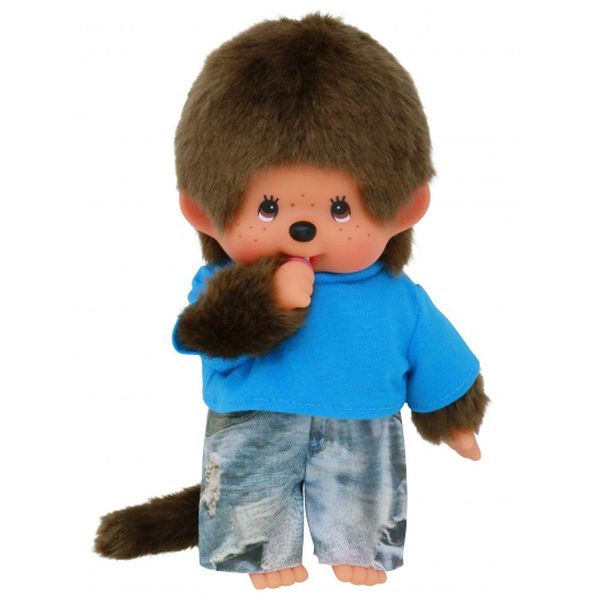 Ragazzo In Jeans Con Maglietta | 20 Cm | Bambola Monchhichi | Moda-image