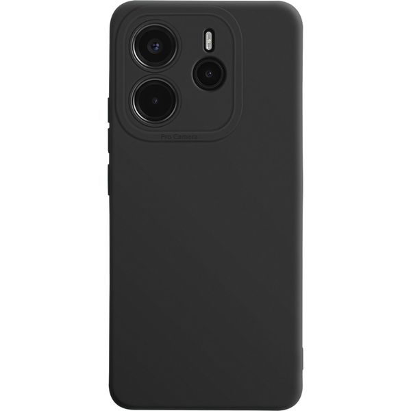Avizar, Cover Per Xiaomi Redmi Note 14 4G Blocco Fotocamera In Silicone Liscio, Nero-image