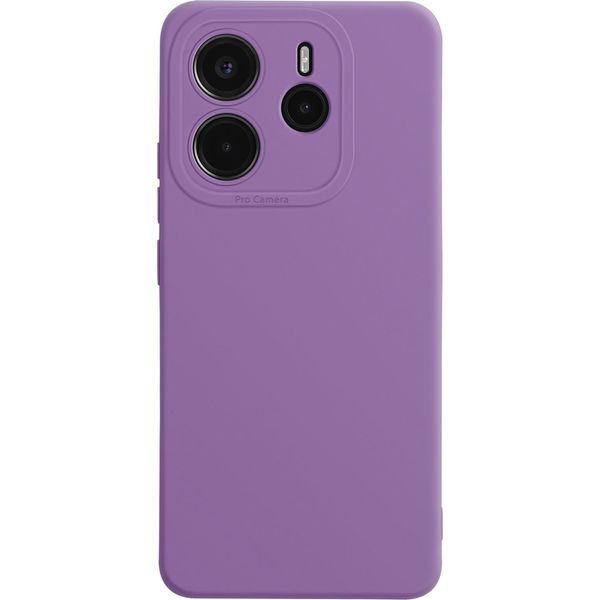Avizar, Custodia Per Xiaomi Redmi Note 14 4G In Silicone Liscio Per Fotocamera, Viola-image